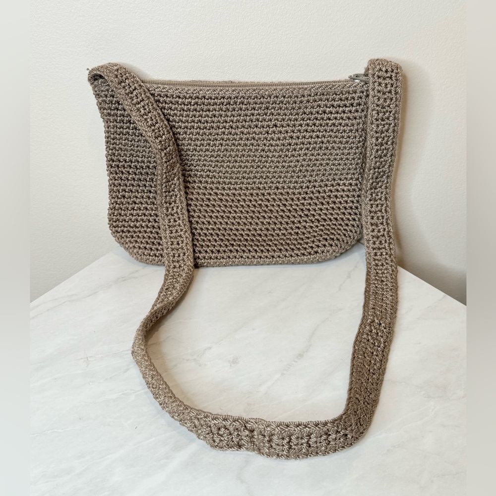 🔥The Sak Tan Crochet Shoulder Unisex Bag EUC🔥